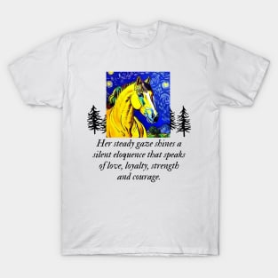 Horse under Starry night T-Shirt